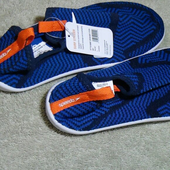 Speedo Surf Strider Ultralight Water Shoes Junior Boys Peat-coat Blue Size 4-5 L - Picture 4 of 12